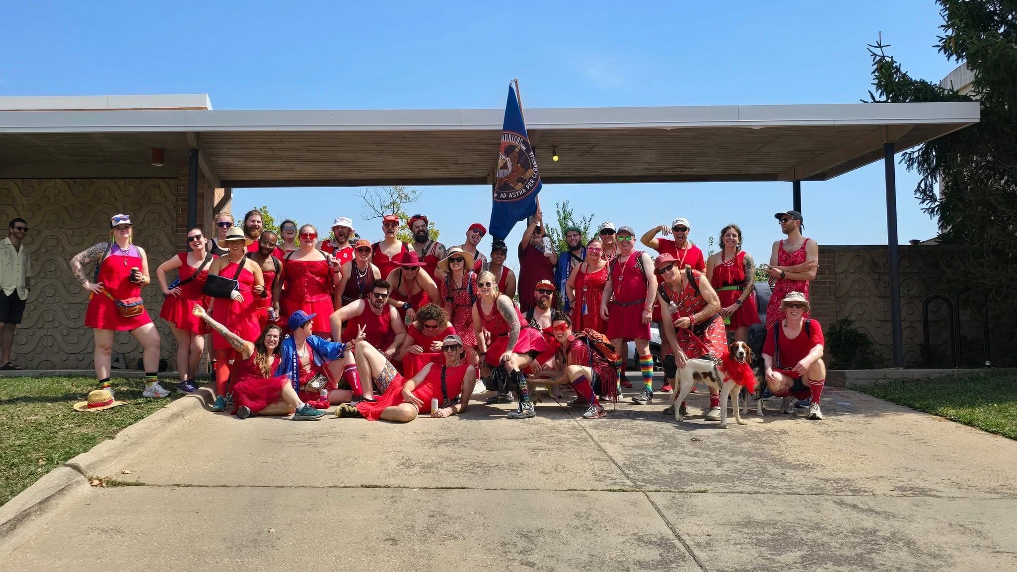 Larryville 12th Anal Red Dress Run